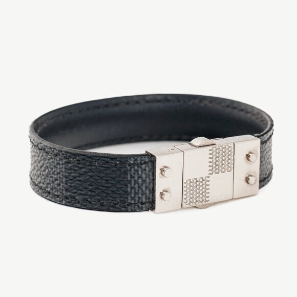 Louis Vuitton Check It Reversible Damier Graphite Bracelet - Picture 1 of 5